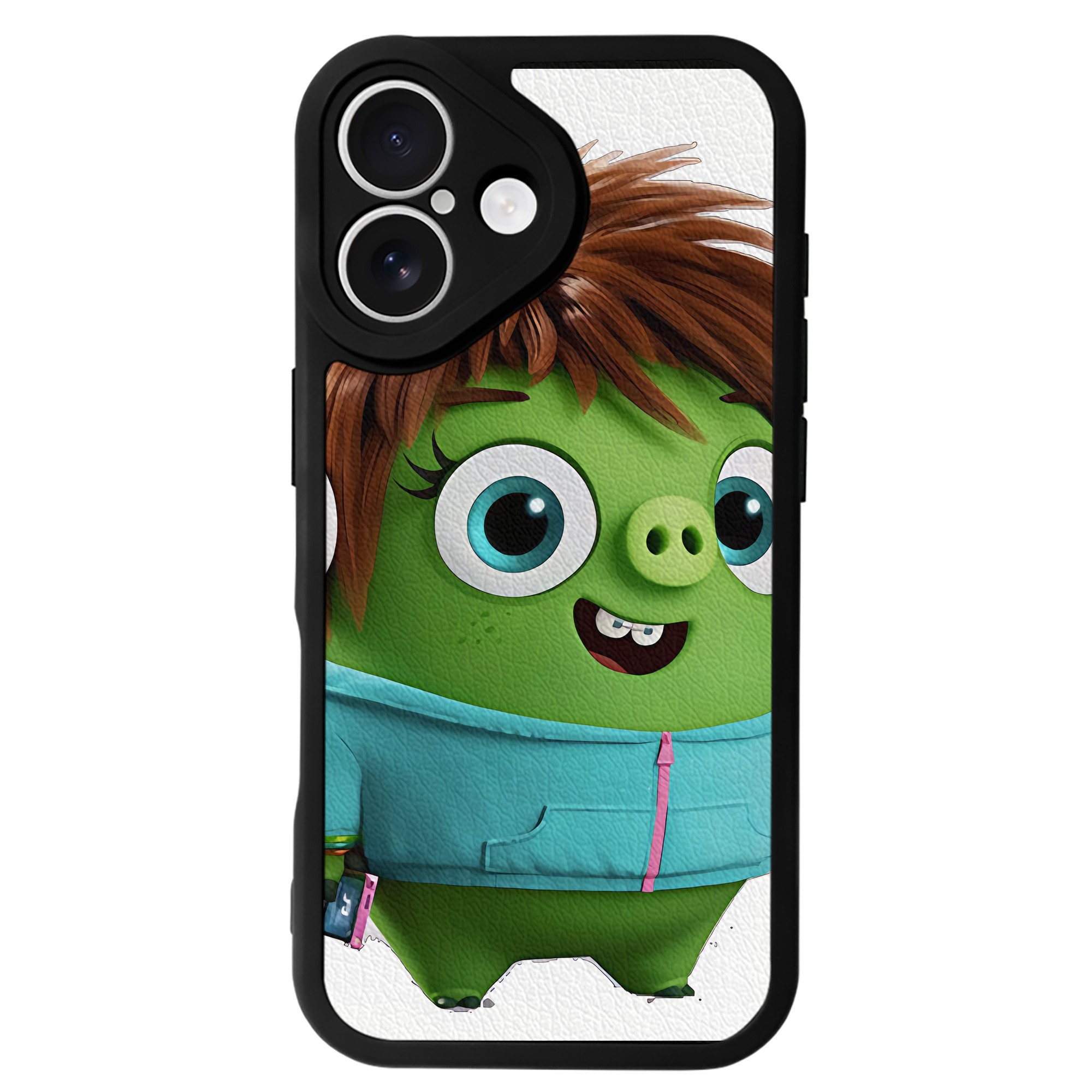 （画像用） Angry Birds アングリーバード 【iPhone 16シリーズ対応】シリコンスマホケース（レザー調） 材質：シリコン